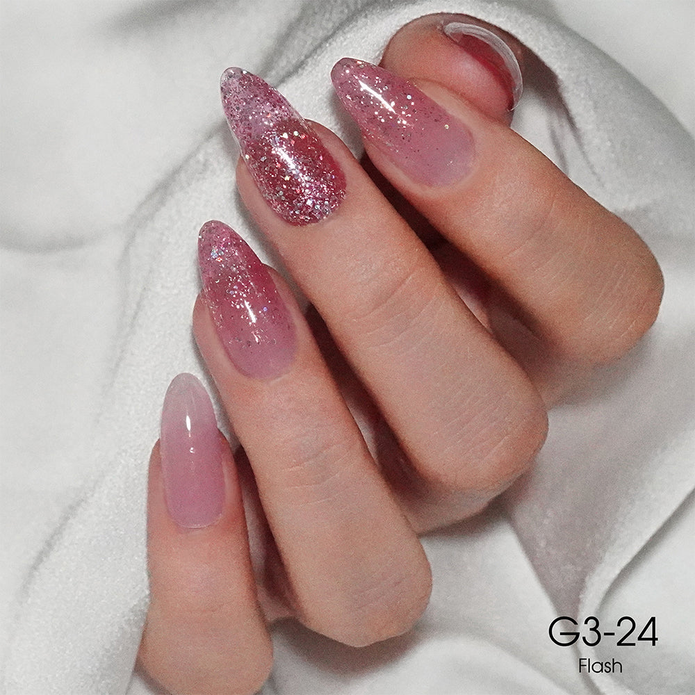 LAVIS Glitter G03 - 24 - Gel Polish 0.5 oz - Barbie Collection by LAVIS NAILS sold by DTK Nail Supply