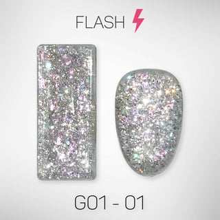  LAVIS Glitter G01 - 01 - Gel Polish 0.5 oz - Galaxy Collection by LAVIS NAILS sold by DTK Nail Supply