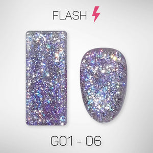LAVIS Glitter G01 - 06 - Gel Polish 0.5 oz - Galaxy Collection by LAVIS NAILS sold by DTK Nail Supply