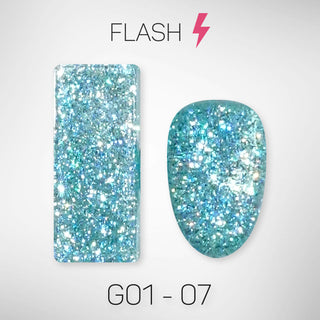  LAVIS Glitter G01 - 07 - Gel Polish 0.5 oz - Galaxy Collection by LAVIS NAILS sold by DTK Nail Supply
