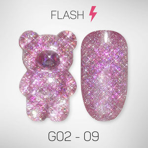 LAVIS Glitter G02 - 09 - Gel Polish 0.5 oz - Pillow Talk Collection by LAVIS NAILS sold by DTK Nail Supply