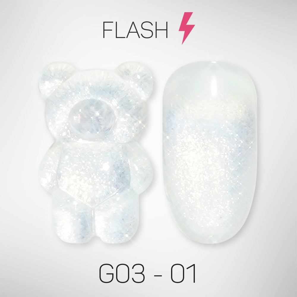 LAVIS Glitter G03 - 01 - Gel Polish 0.5 oz - Barbie Collection by LAVIS NAILS sold by DTK Nail Supply