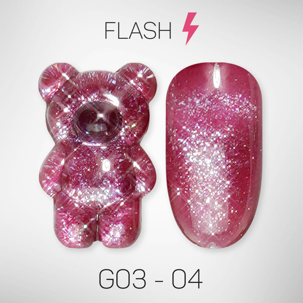 LAVIS Glitter G03 - 04 - Gel Polish 0.5 oz - Barbie Collection by LAVIS NAILS sold by DTK Nail Supply