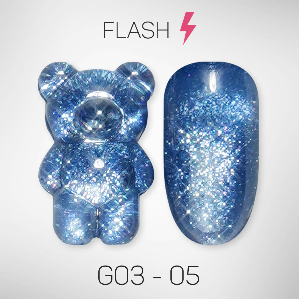 LAVIS Glitter G03 - 05 - Gel Polish 0.5 oz - Barbie Collection by LAVIS NAILS sold by DTK Nail Supply