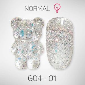 LAVIS Glitter G04 - 01 - Gel Polish 0.5 oz - Couture Collection by LAVIS NAILS sold by DTK Nail Supply