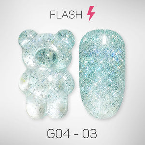 LAVIS Glitter G04 - 03 - Gel Polish 0.5 oz - Couture Collection by LAVIS NAILS sold by DTK Nail Supply