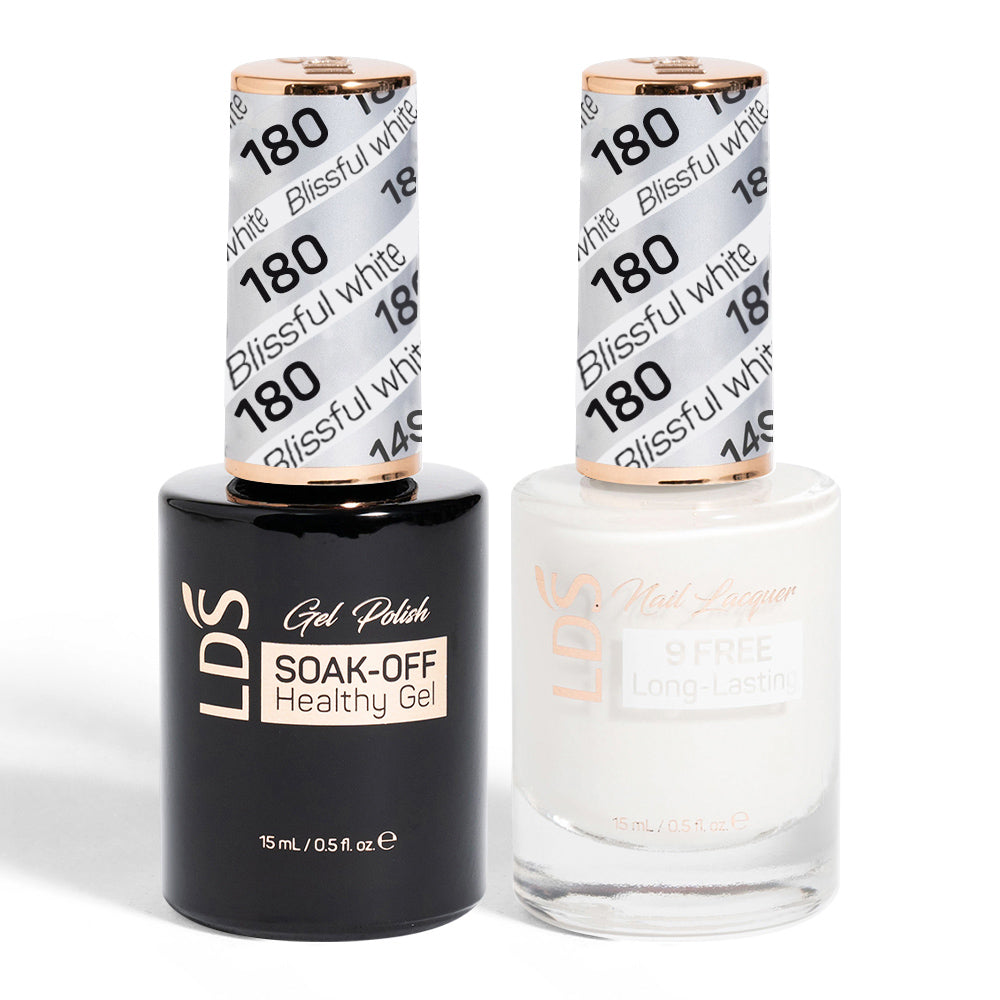 LDS Gel Nail Polish Duo - 180 Blissful White by LDS sold by DTK Nail Supply