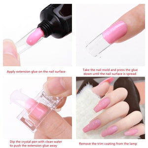 5Pcs Plastic Nails Mold Holder Fashion Extend the Glue Shaping Clip All for Manicure Design by OTHER sold by DTK Nail Supply