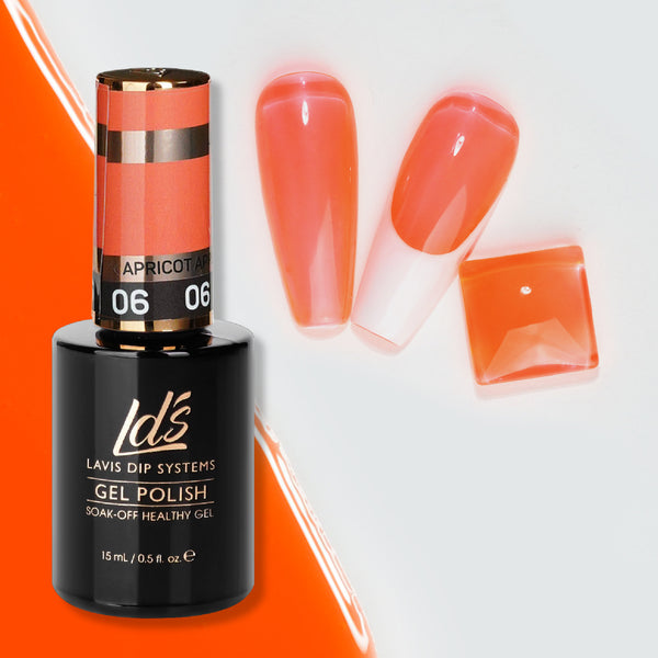 Jelly Gel Polish Colors - LDS 06 Apricot Appeal - Nude Collection by LDS sold by DTK Nail Supply