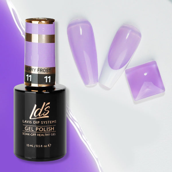 Jelly Gel Polish Colors - LDS 11 Mulberry Frost - Nude Collection by LDS sold by DTK Nail Supply