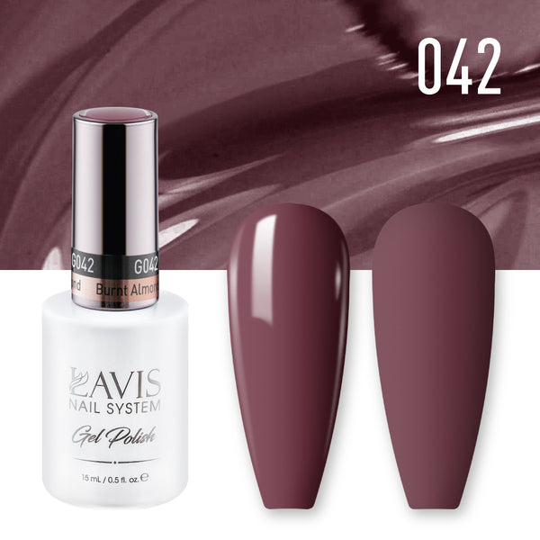 Lavis Gel Nail Polish Duo - 042 Burnt Almond by LAVIS NAILS sold by DTK Nail Supply