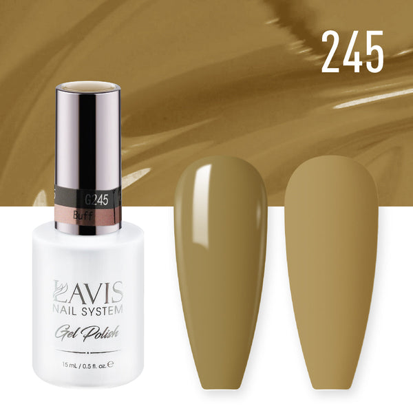 Lavis Gel Polish 245 - Yellow Colors - Buff by LAVIS NAILS sold by DTK Nail Supply