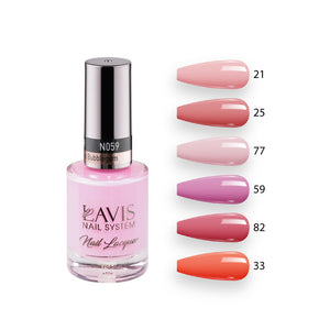 Lavis Nail Lacquer Set N6 (6 colors): 021, 025, 077, 059, 082, 033 by LAVIS NAILS sold by DTK Nail Supply