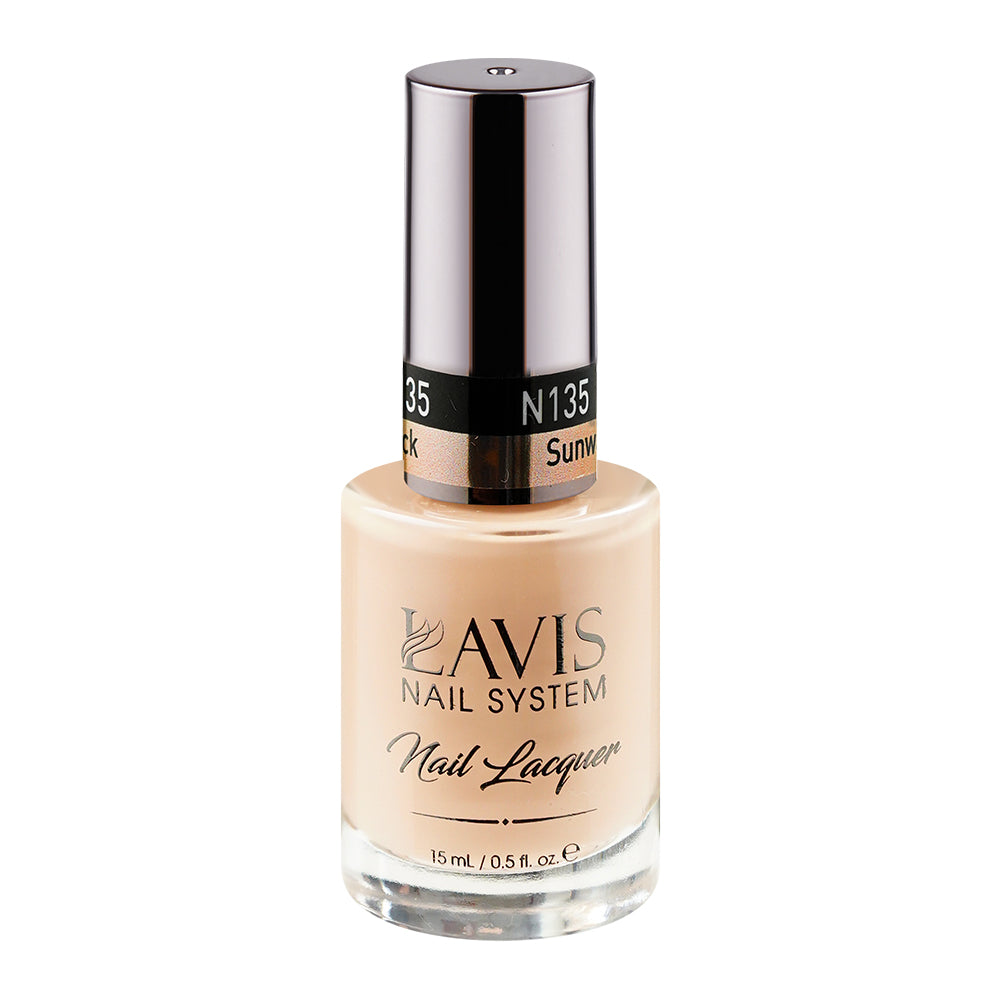 LAVIS Nail Lacquer - 135 Sunwashed Brick - 0.5oz by LAVIS NAILS sold by DTK Nail Supply