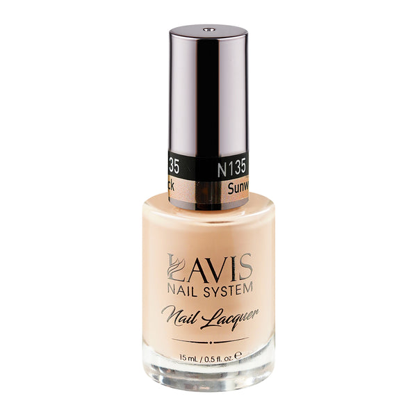 LAVIS Nail Lacquer - 135 Sunwashed Brick - 0.5oz by LAVIS NAILS sold by DTK Nail Supply