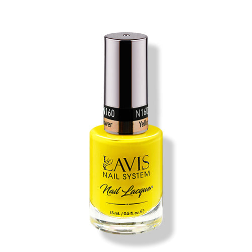 LAVIS Nail Lacquer - 160 Yellow Coneflower - 0.5oz by LAVIS NAILS sold by DTK Nail Supply