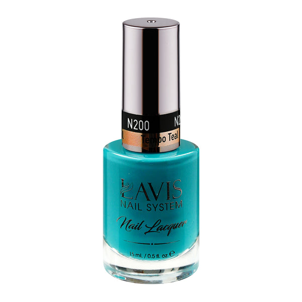 LAVIS Nail Lacquer - 200 Tempo Teal - 0.5oz by LAVIS NAILS sold by DTK Nail Supply