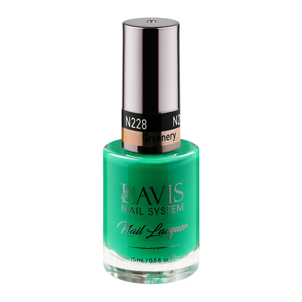 LAVIS Nail Lacquer - 228 Greenery - 0.5oz by LAVIS NAILS sold by DTK Nail Supply