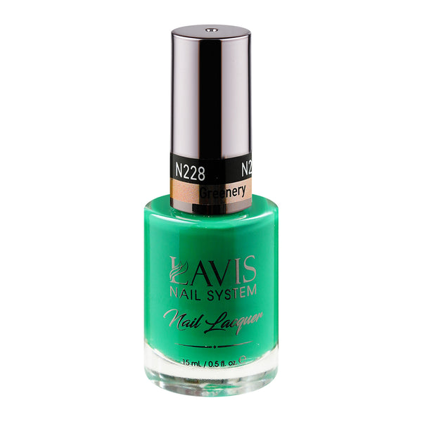 LAVIS Nail Lacquer - 228 Greenery - 0.5oz by LAVIS NAILS sold by DTK Nail Supply