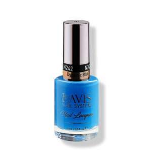 LAVIS Nail Lacquer - 242 (Ver 2) Dynamic Blue - 0.5oz by LAVIS NAILS sold by DTK Nail Supply