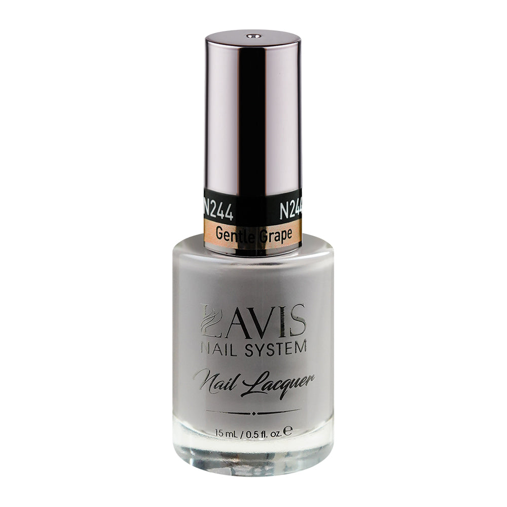 LAVIS Nail Lacquer - 244 (Ver 2) Gentle Grape - 0.5oz by LAVIS NAILS sold by DTK Nail Supply