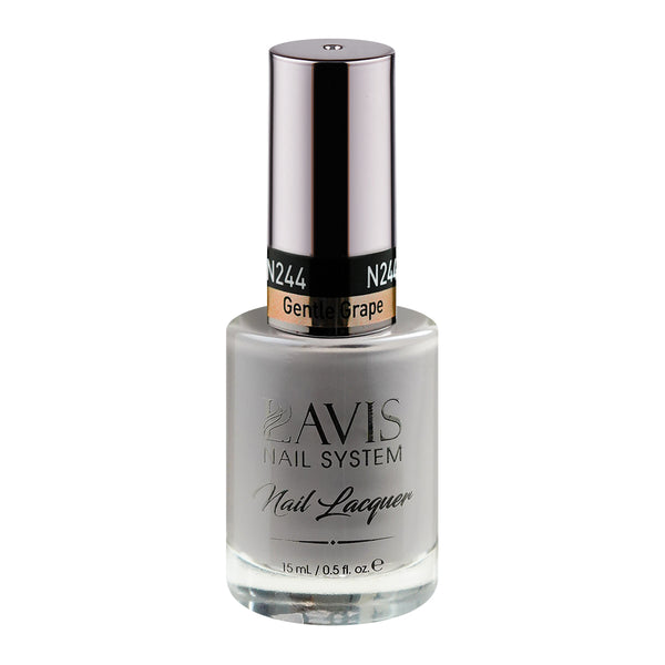 LAVIS Nail Lacquer - 244 (Ver 2) Gentle Grape - 0.5oz by LAVIS NAILS sold by DTK Nail Supply