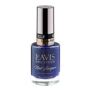 LAVIS Nail Lacquer - 249 (Ver 2) Stormy Night - 0.5oz by LAVIS NAILS sold by DTK Nail Supply