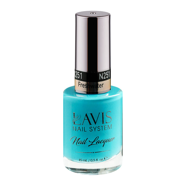 LAVIS Nail Lacquer - 251 (Ver 2) Fresh Water - 0.5oz by LAVIS NAILS sold by DTK Nail Supply