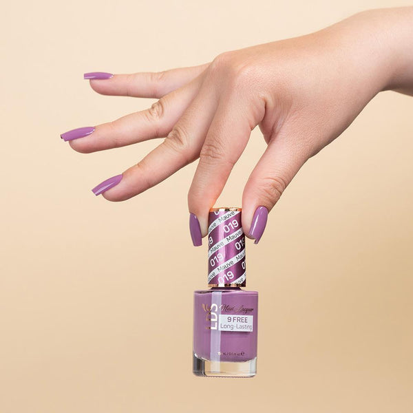 LDS Gel Nail Polish Duo - 019 Purple Colors - Mauve by LDS sold by DTK Nail Supply
