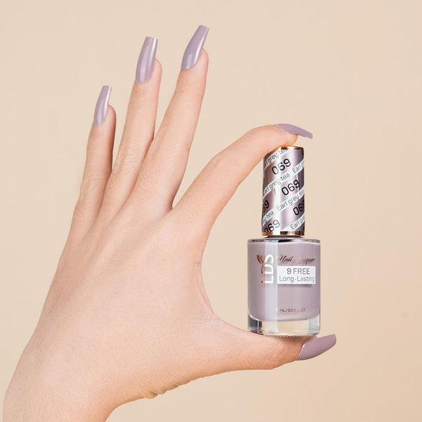 LDS Gel Nail Polish Duo - 069 Gray Colors - Earl Grey Tea by LDS sold by DTK Nail Supply