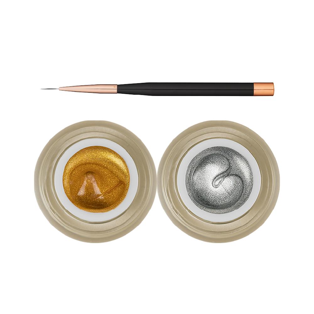 LDS Draw Painting Gel Nails Polish Nail Art 01-02, Liner Brush by LDS sold by DTK Nail Supply