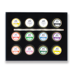 LDS Painting Gel Nail Art Set: 01-12 + 1 LAVIS Double Head Liner Nail Art Brush by LDS sold by DTK Nail Supply