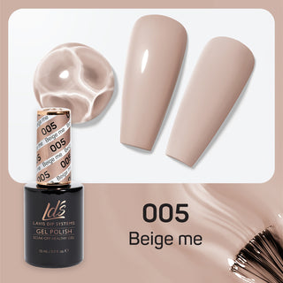  LDS Gel Nail Polish Duo - 005 Beige Colors - Beige Me by LDS sold by DTK Nail Supply