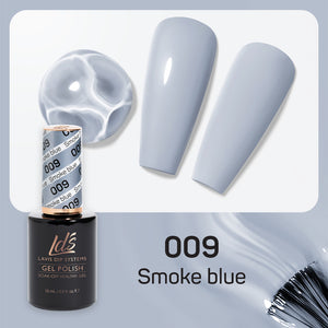 LDS Gel Nail Polish Duo - 009 Smoke Blue by LDS sold by DTK Nail Supply