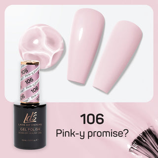  LDS Gel Polish 106 - Beige, Pink Colors - Pink-Y Promise? by LDS sold by DTK Nail Supply