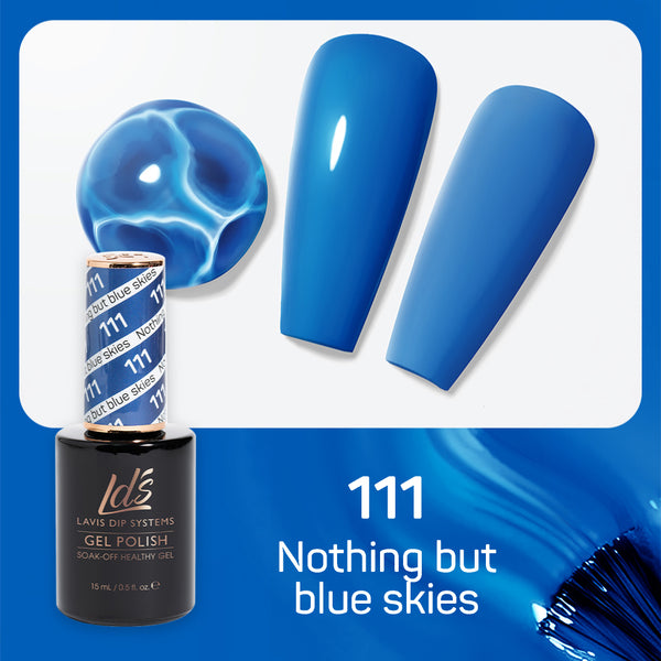 LDS Gel Nail Polish Duo - 111 Nothing But Blue Skies by LDS sold by DTK Nail Supply