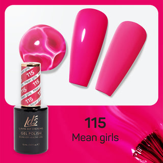  LDS Gel Nail Polish Duo - 115 Pink Colors - Mean Girls by LDS sold by DTK Nail Supply