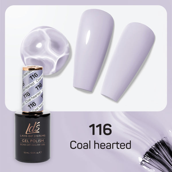 LDS Gel Nail Polish Duo - 116 Coal Hearted by LDS sold by DTK Nail Supply