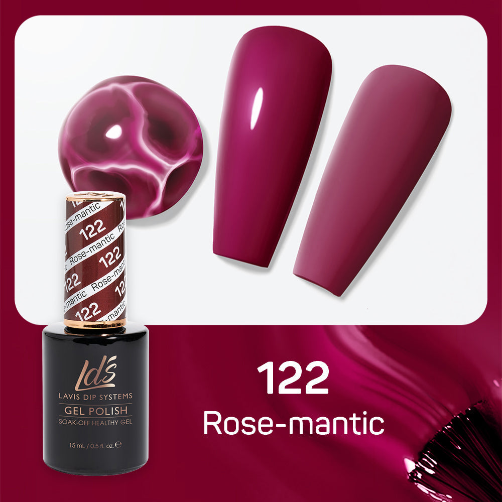 LDS Gel Polish 122 - Red Colors - Rose-Mantic