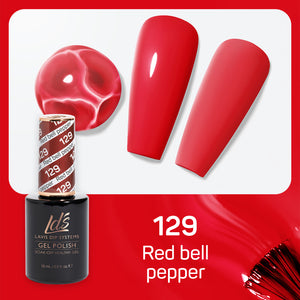 LDS Gel Nail Polish Duo - 129 Red Bell Pepper by LDS sold by DTK Nail Supply