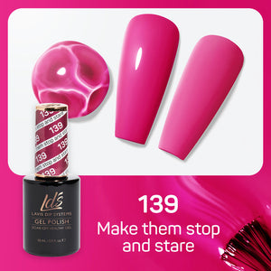 LDS Gel Nail Polish Duo - 139 Pink Colors - Make Them Stop And Stare by LDS sold by DTK Nail Supply