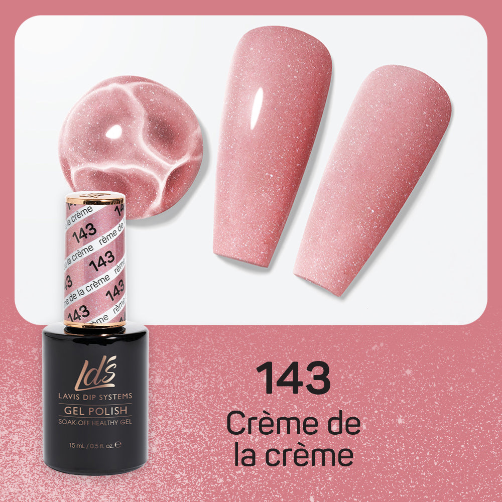 LDS Hema Free Gel Polish 143 - Crème De La Crème by LDS HEMA FREE GEL POLISH sold by DTK Nail Supply
