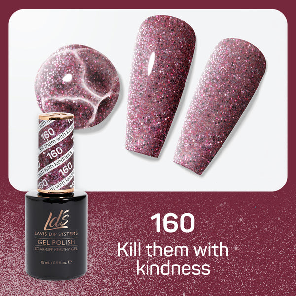 LDS Gel Nail Polish Duo - 160 Kill Them With Kindness by LDS sold by DTK Nail Supply