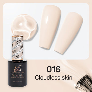  LDS Gel Nail Polish Duo - 016 Begie Colors - Cloudless Skin by LDS sold by DTK Nail Supply