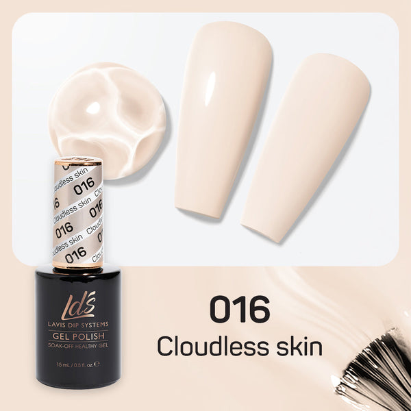 LDS Gel Nail Polish Duo - 016 Begie Colors - Cloudless Skin by LDS sold by DTK Nail Supply