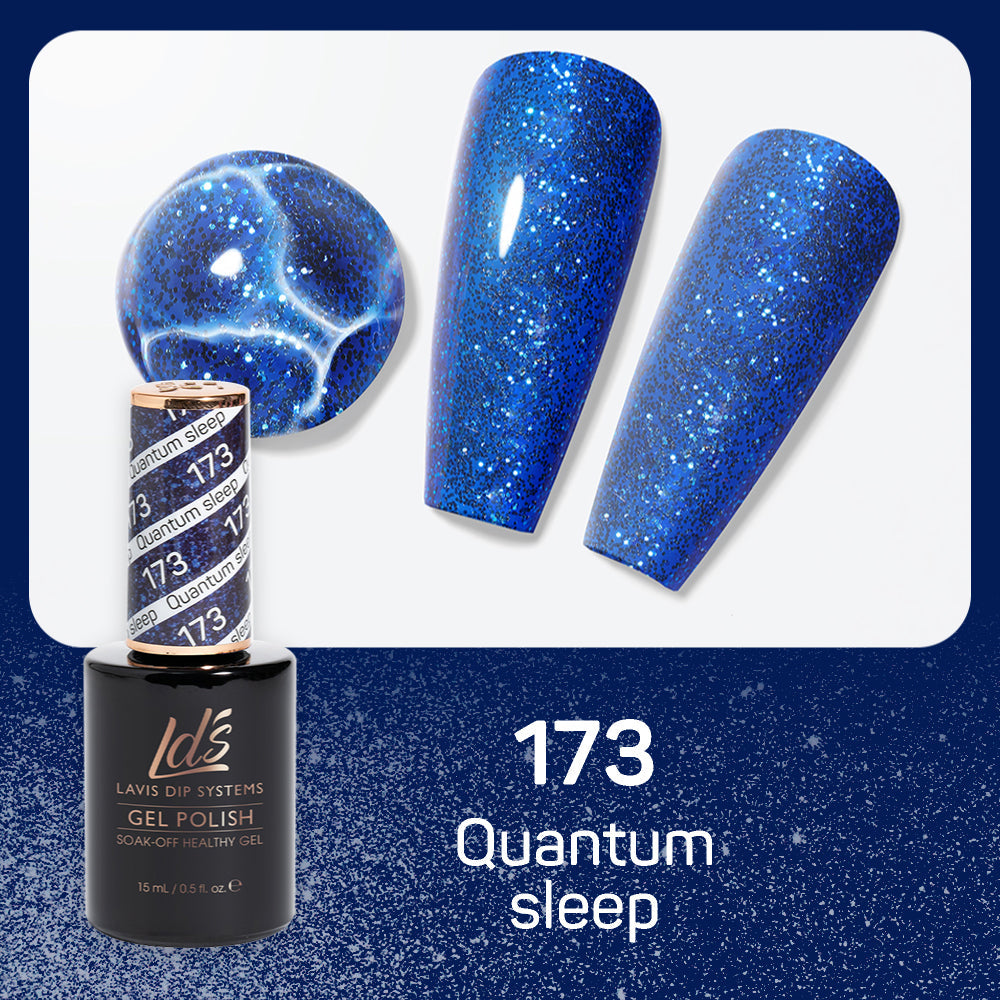 LDS Gel Nail Polish Duo - 173 Glitter Colors - Quantum Sleep by LDS sold by DTK Nail Supply
