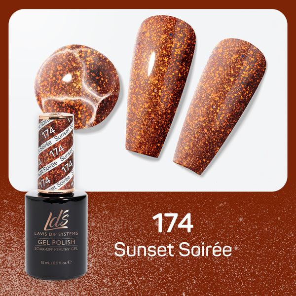 LDS Gel Nail Polish Duo - 174 Sunset Soirée by LDS sold by DTK Nail Supply