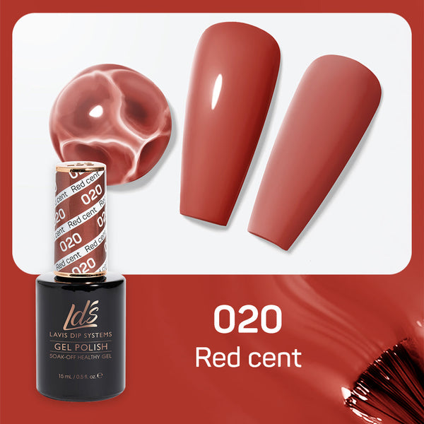 LDS Gel Polish 020 - Red Colors - Red Cent