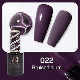  LDS Gel Polish 022 - Purple Colors - Bruised Plum by LDS sold by DTK Nail Supply