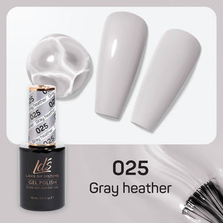  LDS Gel Polish 025 - Gray Colors - Gray Heather by LDS sold by DTK Nail Supply